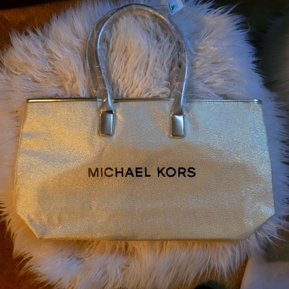 Michael Kors Gold Tote Bag